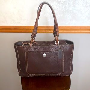 Coach Brown Leather Hand Bag